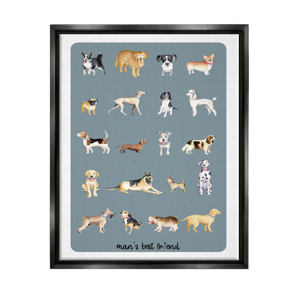 Red Barrel Studio® Man's Best Friend Dog Breeds by Andi Metz Floater